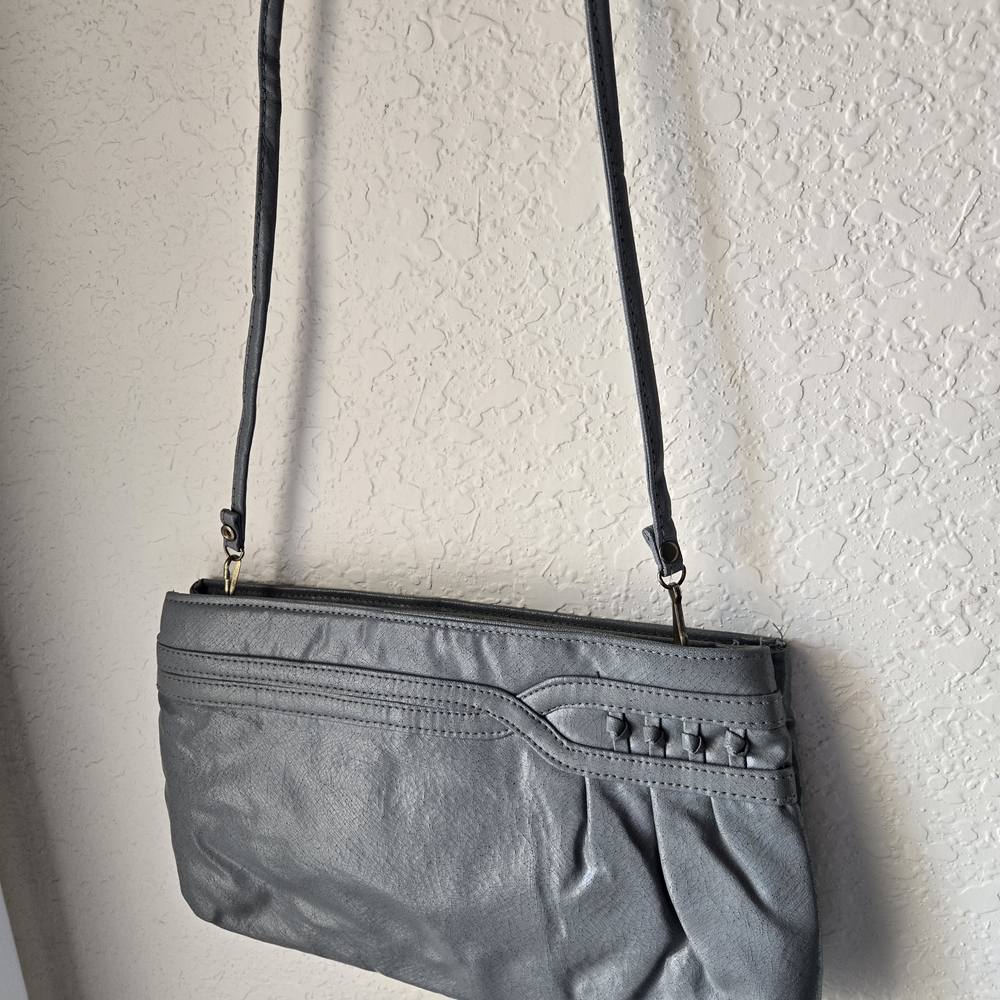 Elegant Gray Vinatage Shoulder Bag